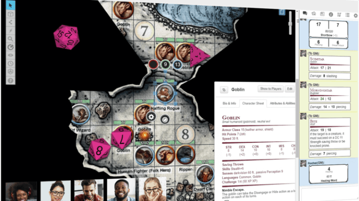 rpg de mesa online roll 20