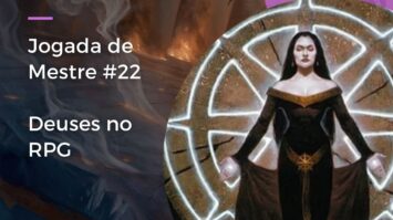 Capa do programa de podast nerd geek de rpg de mesa Deuses no RPG caixinha quântica