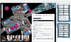 dungeons and dragons grátis no podcast caixinha quântica, imagem do roll 20 vtt para jogar repg online