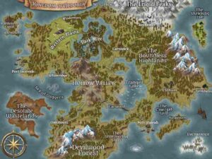 exemplo de mapas de RPG para usar durante o jogo