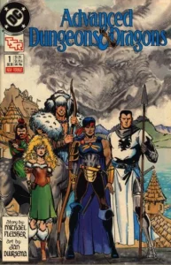 capa do comic quadrinhos da DC e Dungeons & Dragons
